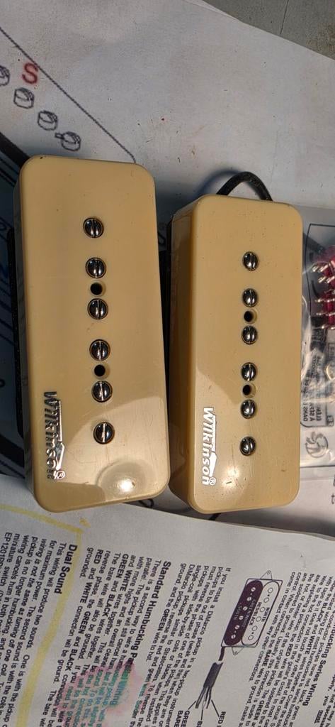 Wilkinson stacked p90 set, Ophalen of Verzenden, Zo goed als nieuw, Elektrische gitaar