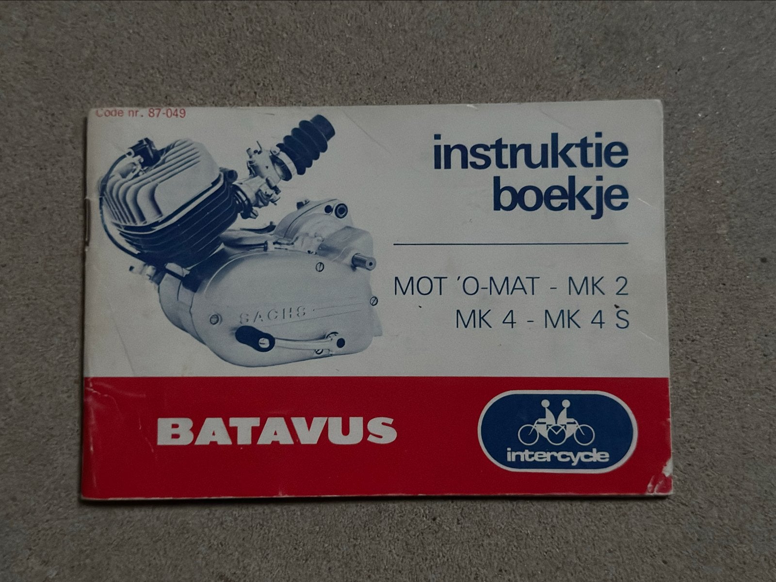 Batavus Instructieboekje Mot'o-Mat MK2 MK4 MK4S, Fietsen en Brommers, Ophalen of Verzenden, Gebruikt
