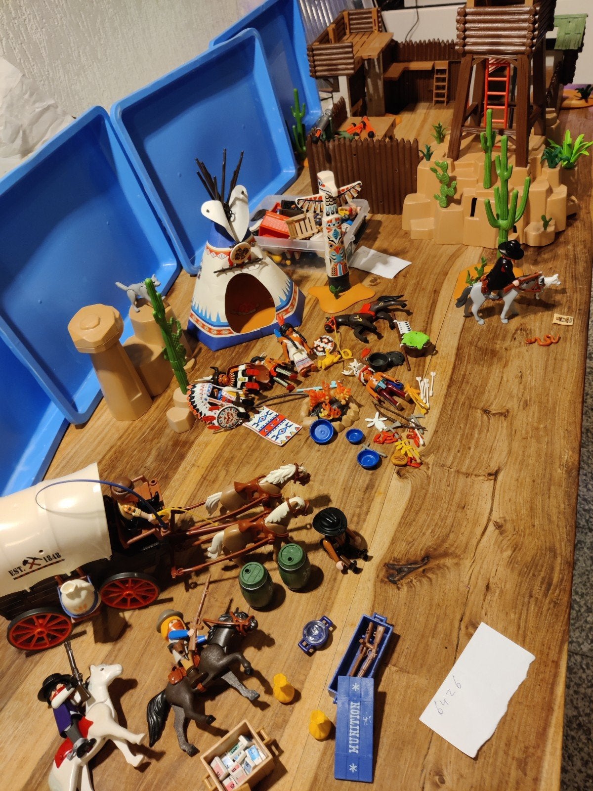 Playmobil Western Fort Brave, Indianen en Cowboys, Ophalen of Verzenden, Gebruikt, Jongen of Meisje
