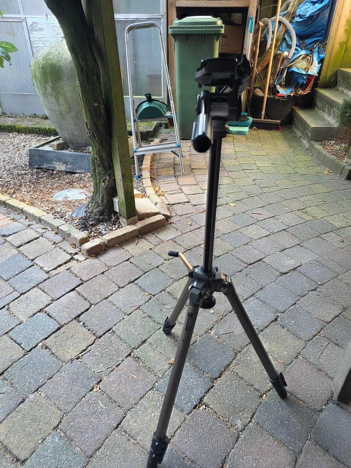 Velbon statief, Ophalen, Driepoot