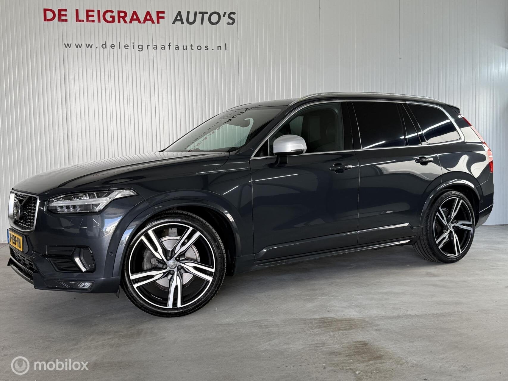 Volvo XC90 2.0 D5 AWD R grijs kenteken [Vol optie's] Marge, Auto's, Gebruikt, 4 cilinders, 1969 cc, Diesel