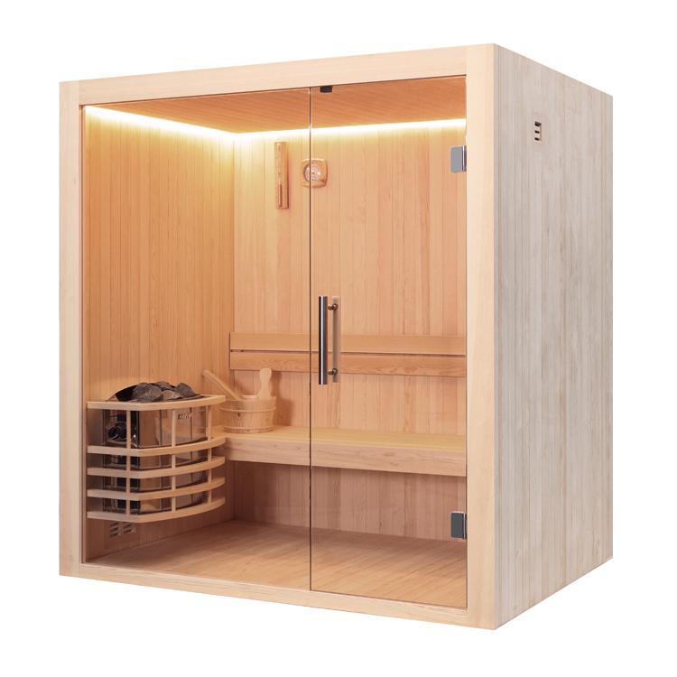 TWEE PERSOONS FINSE SAUNA | 150X120 | COMPACT & STIJLVOL, Sport en Fitness, Sauna, Info@inner-stillness.nl, Fins of Traditioneel