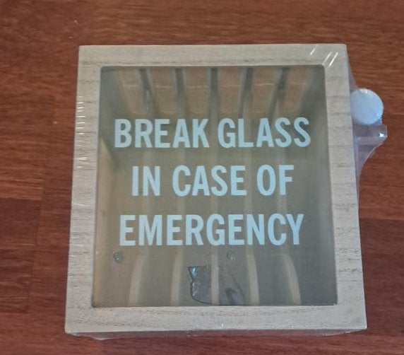 Nieuwe Telefoon Kluis – Break Glass in Case of Emergency, Hout, Overige stijlen, Nieuw, Ophalen of Verzenden