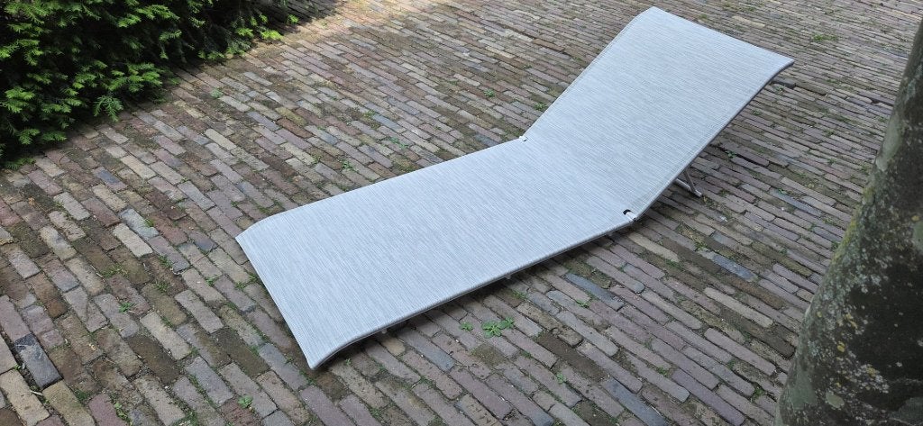 8 x zitting voor ligbed Sunset XL Grosfillex textileen, Ophalen, Nieuw, Aluminium