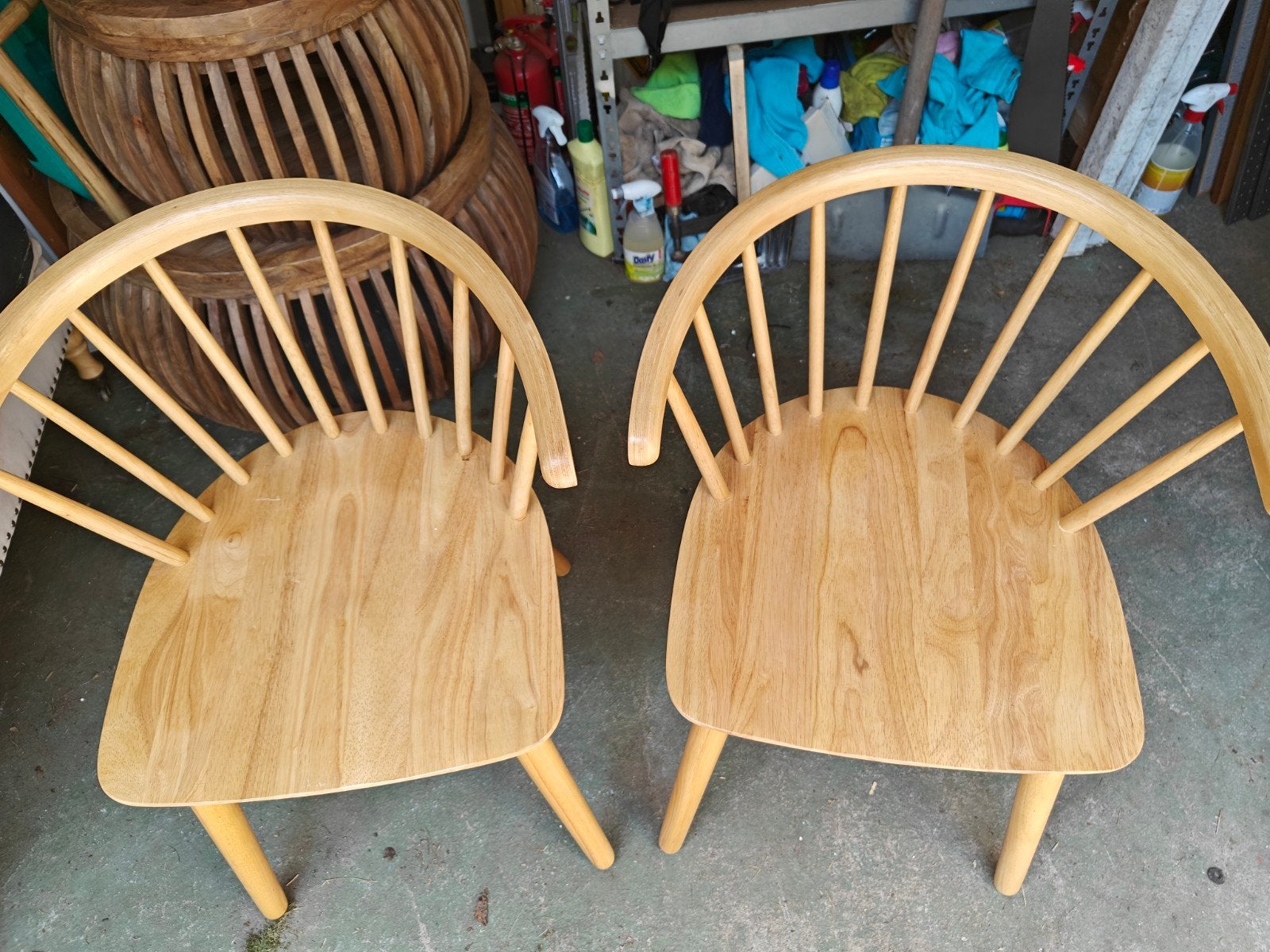 4 nette houten barstoelen, Huis en Inrichting, ., Ophalen of Verzenden, Zo goed als nieuw, Vier