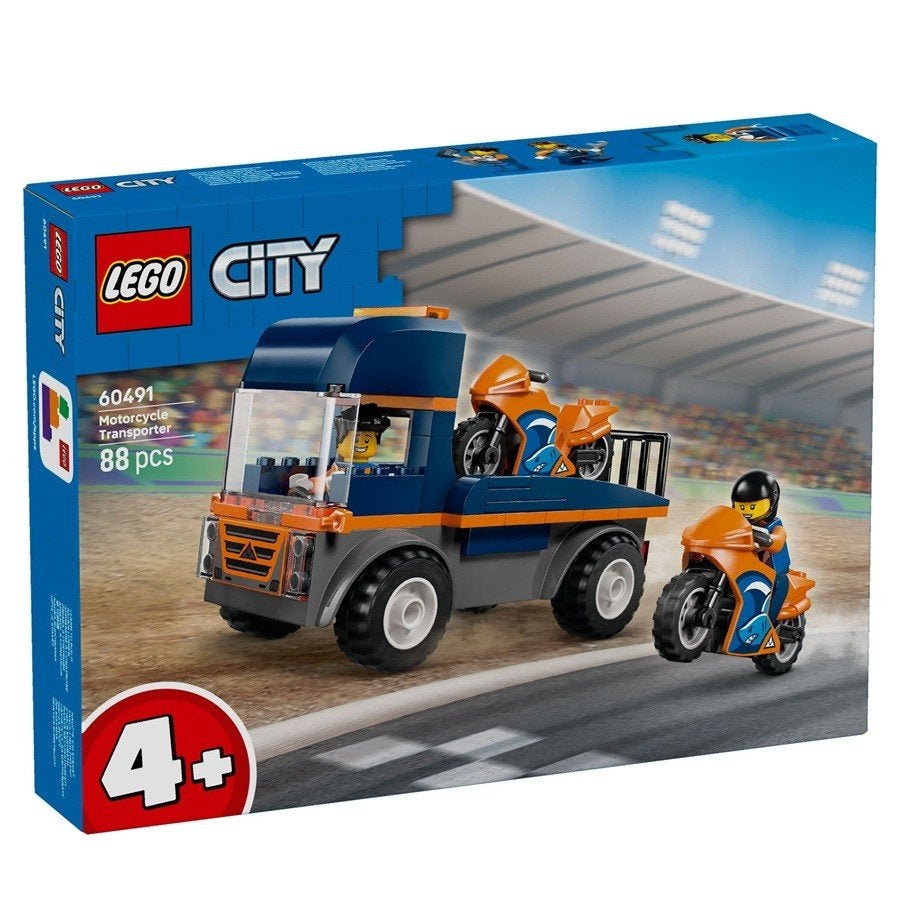 LEGO City 60491 Transportwagen voor Motoren * ’t LEGOhuis *, Lego, Nieuw, Ophalen of Verzenden, X