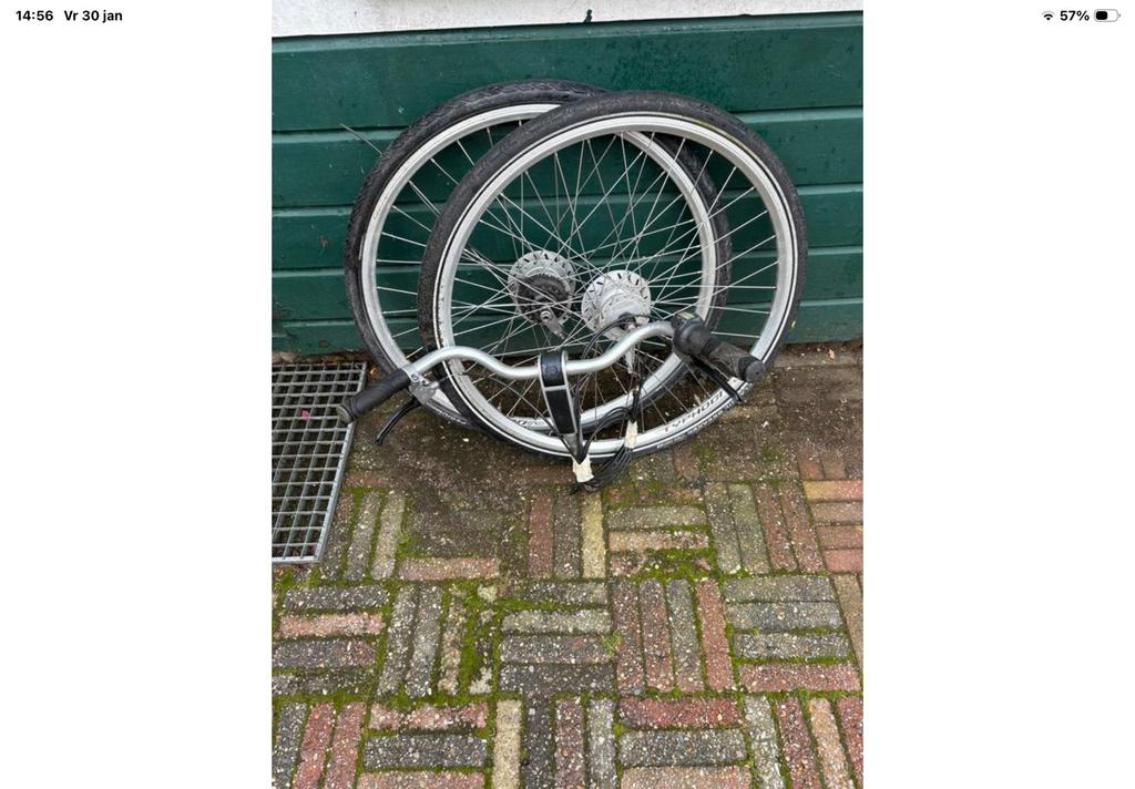 Gazelle voor en achterwiel 8 versnellingen, Fietsen en Brommers, Fietsonderdelen, Ophalen, Gebruikt, Overige typen