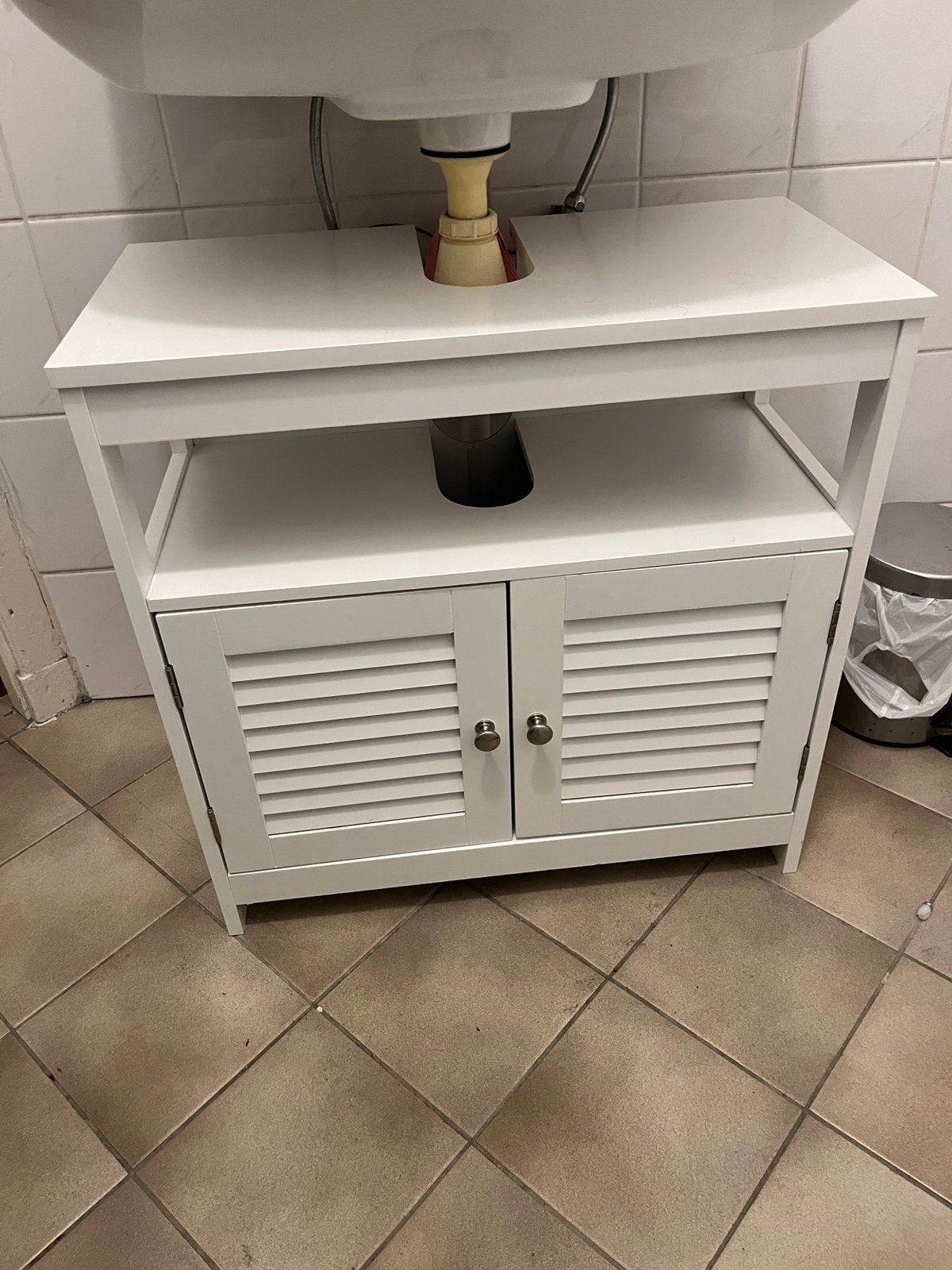 Bathroom Cabinet / Under-Sink Storage Cabinet - White, Ophalen of Verzenden, Gebruikt