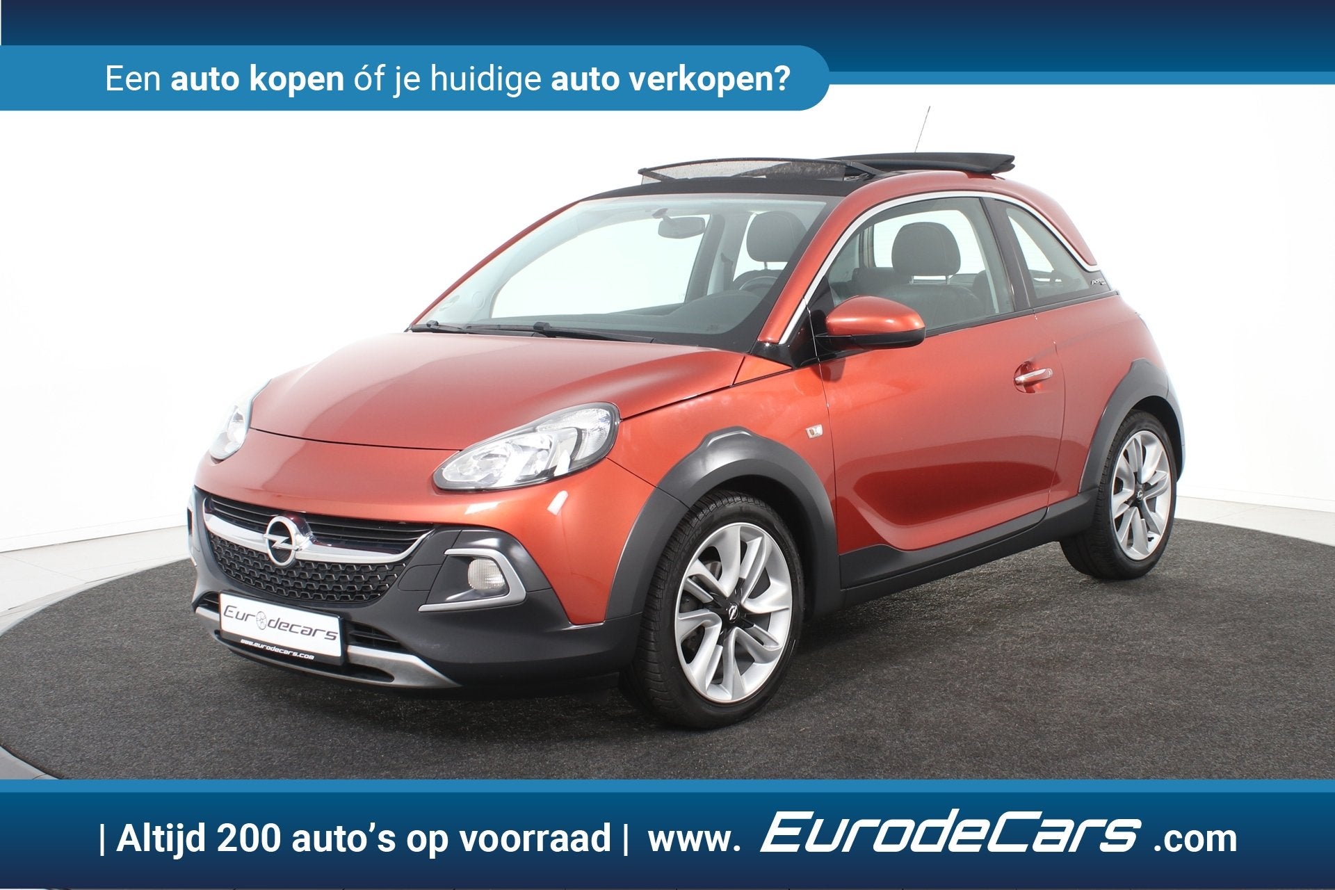 Opel ADAM 1.0 Rocks OpenAir *Leer*Stuurwiel verwarmd*, Auto's, Opel, Voorwielaandrijving, ADAM, 4 stoelen, Leder en Stof