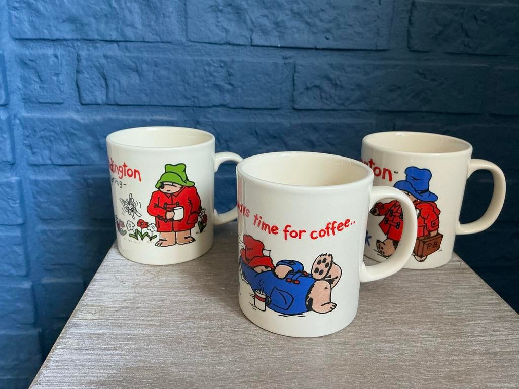 3 puntgave Paddington mokken - Schattige verzameling, Ophalen of Verzenden, Zo goed als nieuw
