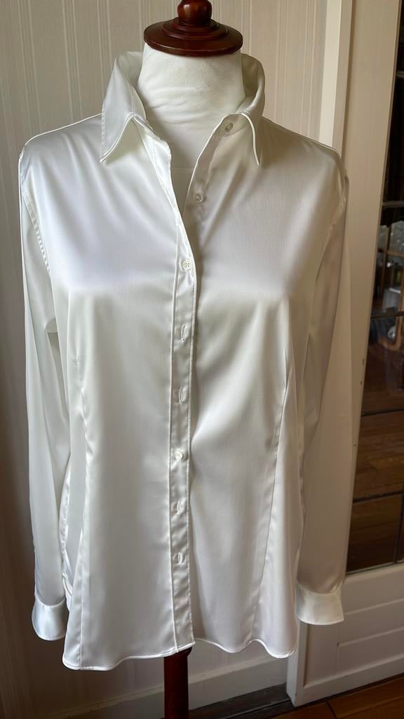 Robert Friedman roomwitte zachte blouse, XXL, ca 42/44, zgan, Kleding | Dames, Blouses en Tunieken, Ophalen of Verzenden, Zo goed als nieuw