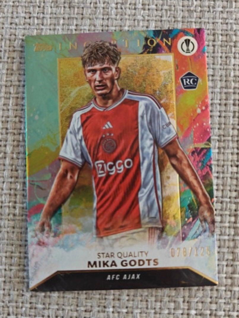 Mika Godts Rookie Card /125 Topps Inception Ajax, Ophalen of Verzenden, Zo goed als nieuw, Plaatje
