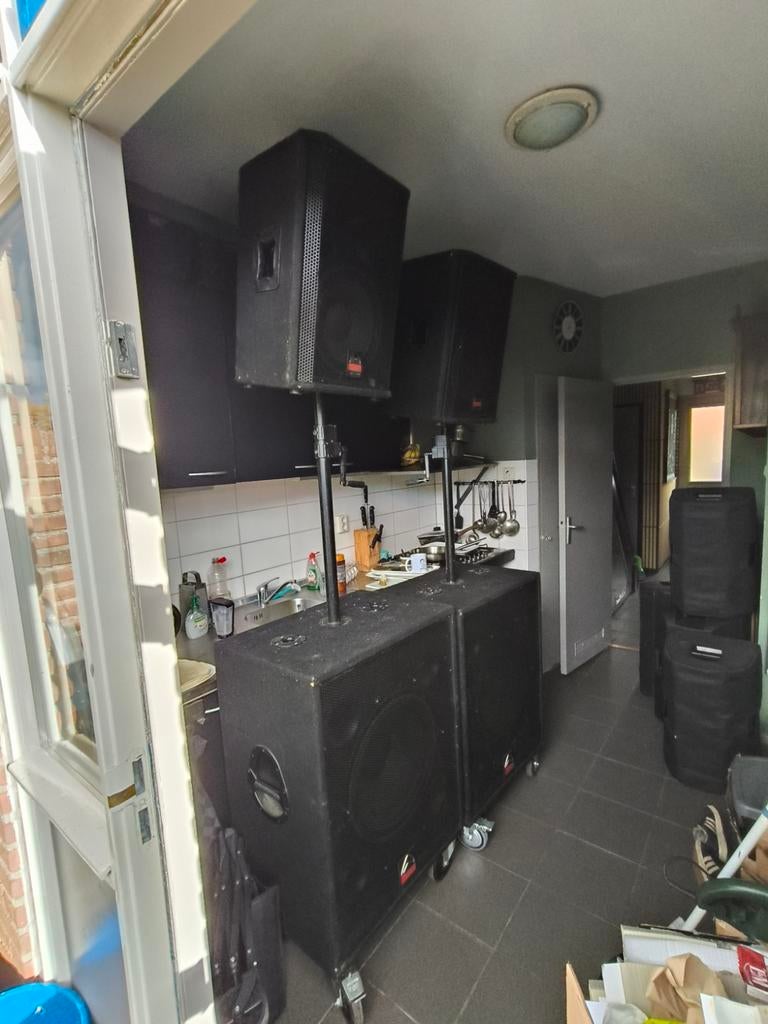 Wharfedale Pro passief 2 tops 2 sub met tussen, Ophalen, Gebruikt, Overige typen, Overige merken