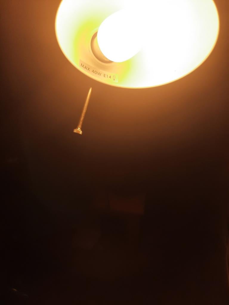 IKEA FORSÅ bureaulamp zwart, E14, max 40W, Ophalen of Verzenden, Gebruikt, Modern