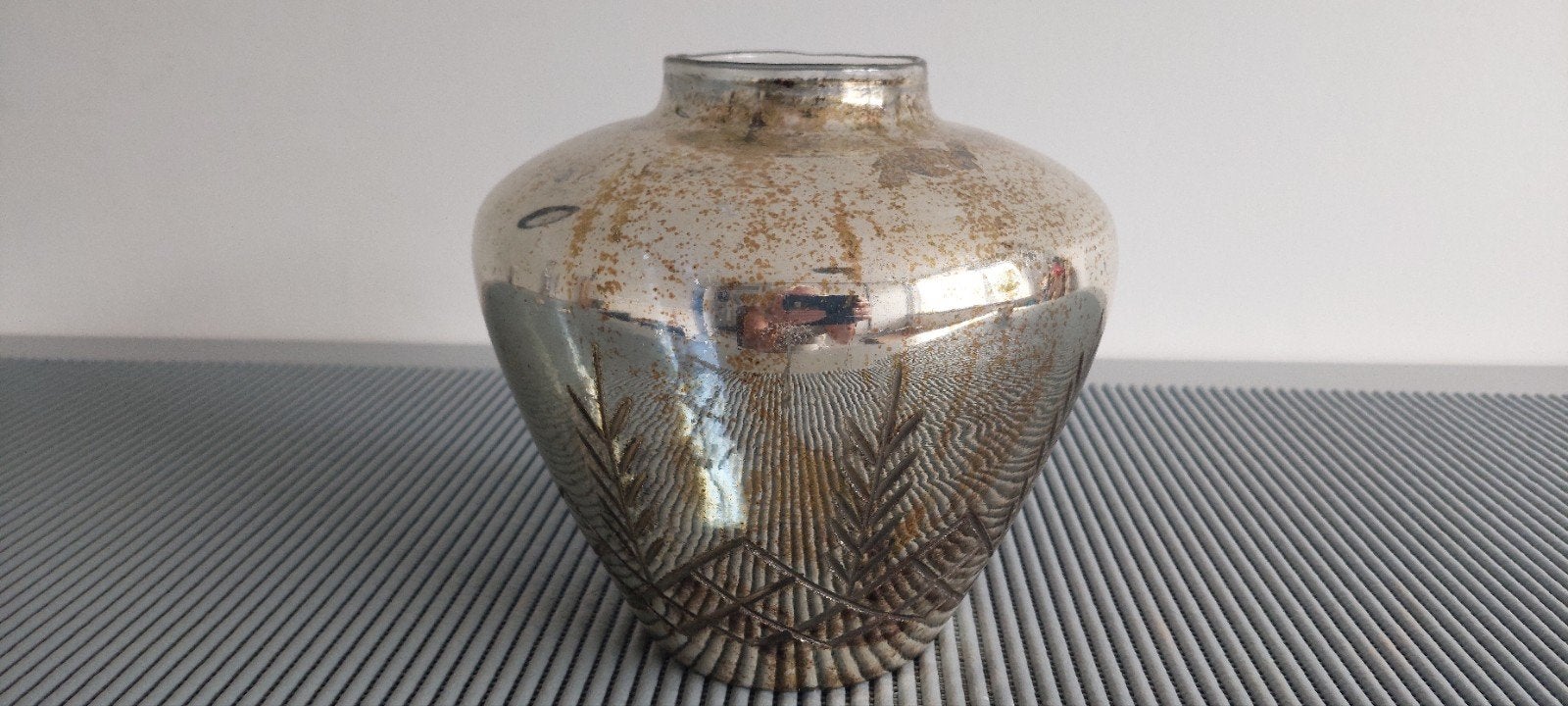 Decoratieve vaas met koperoxidatie-effect, Ophalen of Verzenden