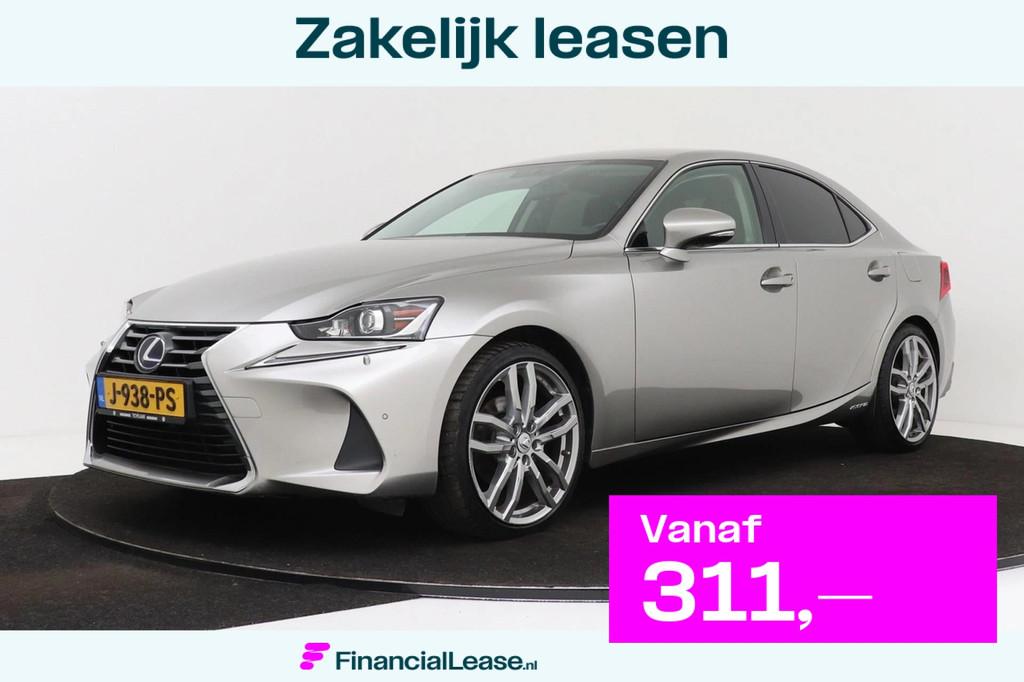 Lexus IS 300h Hybrid | Navigatie | 19" Velgen | PDC V+A | Vo, Automaat, Achterwielaandrijving, Gebruikt, Leder en Stof