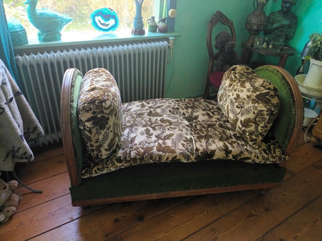Unieke Verstelbare vintage divan daybed, Ophalen
