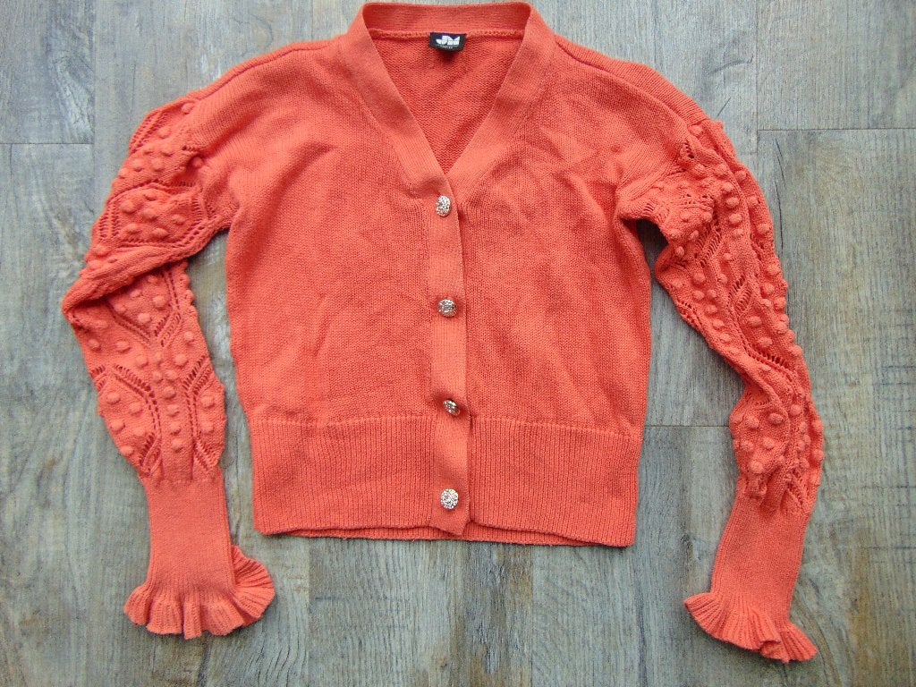 JM vest zalmkleur maat 146 vestje, Meisje, Trui of Vest, Ophalen of Verzenden, Zo goed als nieuw