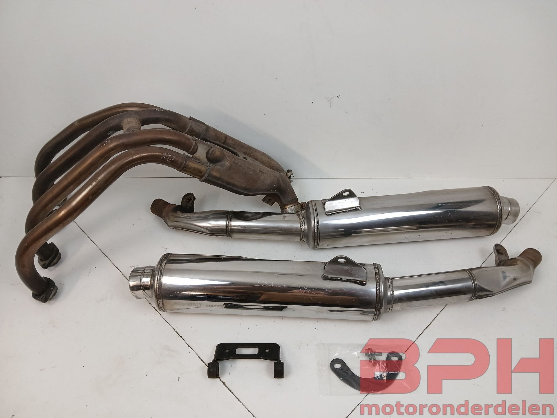 Originele uitlaat Suzuki GSX-R 1100 1989 t/m 1992 demper dem, Motoren, Onderdelen | Suzuki, Gebruikt, Ophalen of Verzenden