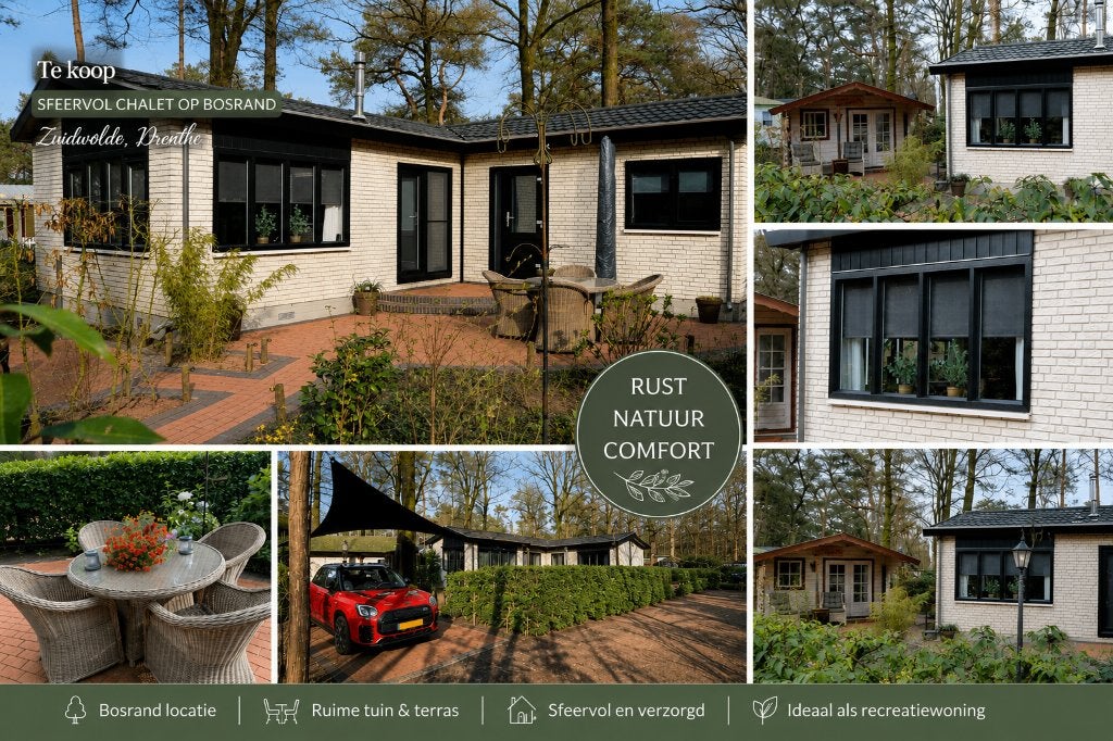 🌿Sfeervol chalet Zuidwolde Drenthe mét verhuurmogelijkheden, Tot en met 2