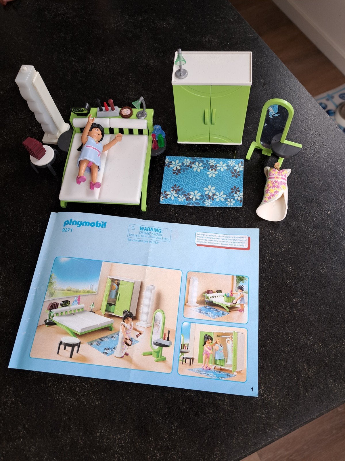 Playmobil Slaapkamer Set 9271, Kinderen en Baby's, Complete set, Overige typen, Ophalen of Verzenden, Zo goed als nieuw