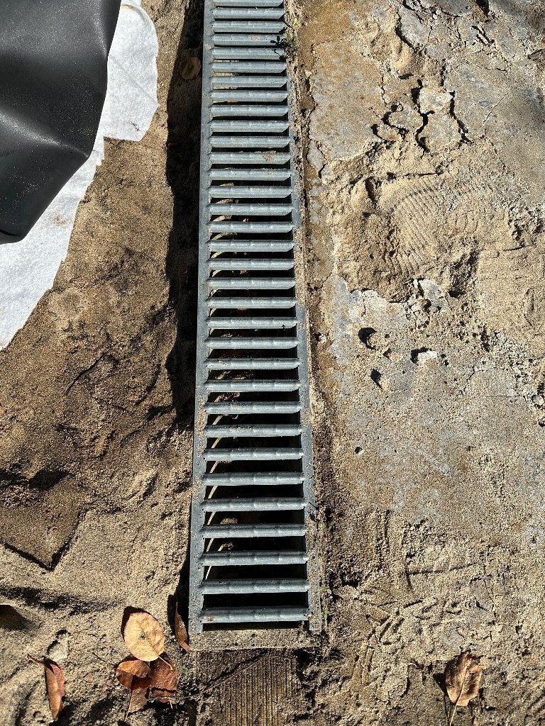 ACO afvoergootset met verzinkt rooster (in totaal 5 stuks), Ophalen, Overige materialen, Gebruikt, 100 tot 200 cm