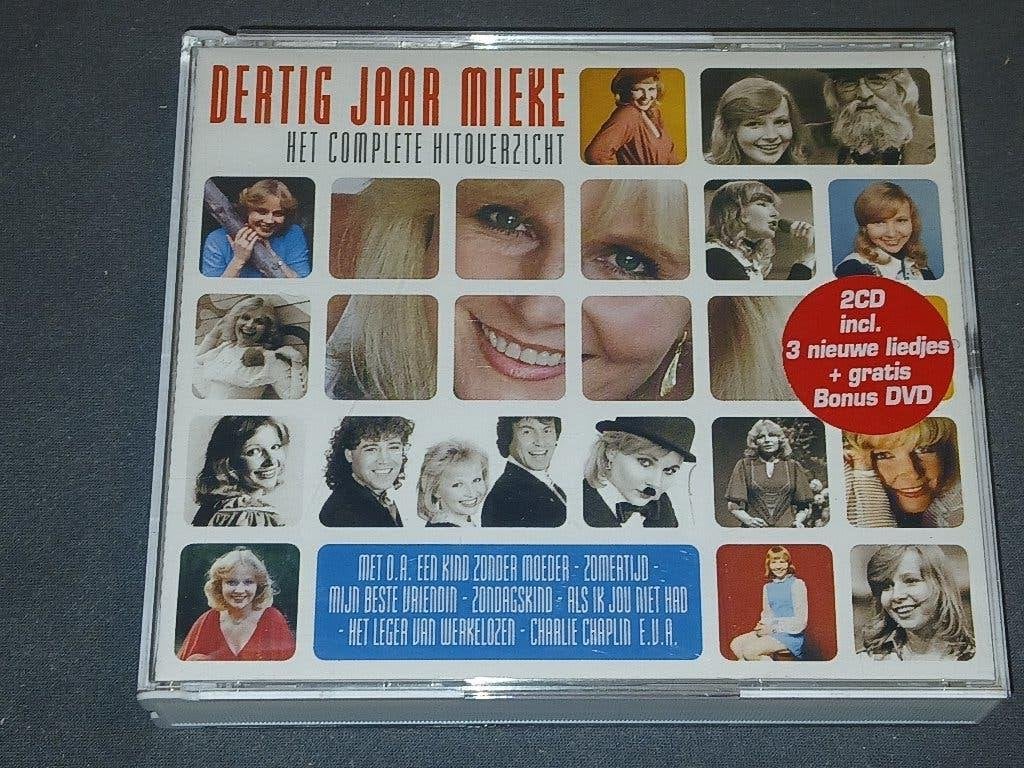 2 cd's van MIEKE wo een 2CD + DVD met M'n Engelbewaarder, Boxset, Ophalen of Verzenden, Zo goed als nieuw, Levenslied of Smartlap