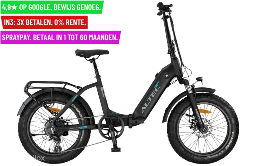 +Altec Primera E-Bike Vouwfiets 20"/41cm- Garantie/Levering, Overige merken, 9713 Bv Groningen, Nieuw, Altec