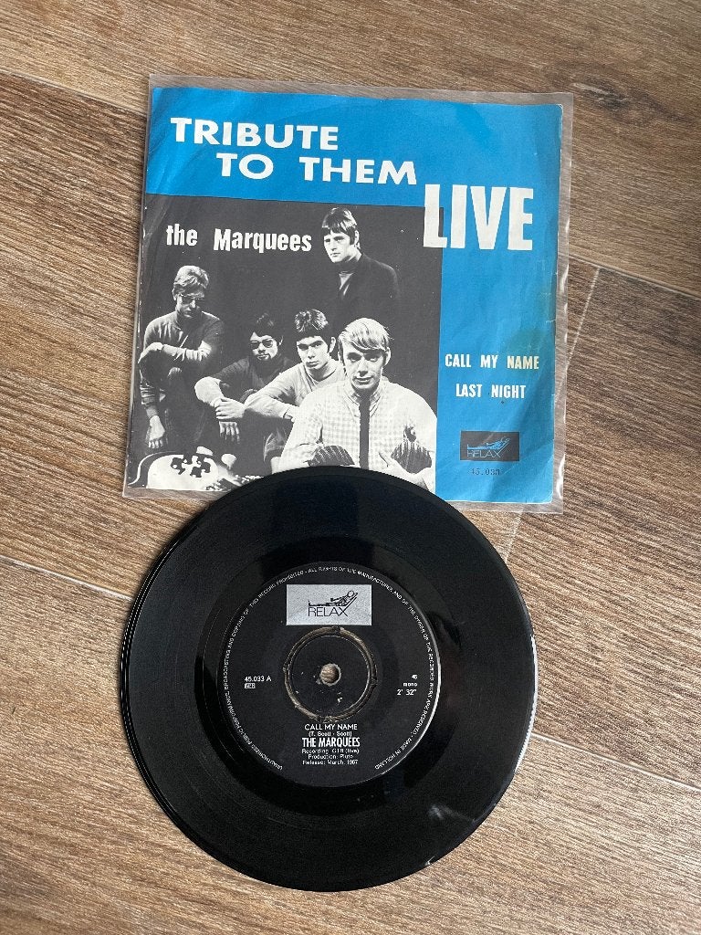 Nederbeat single The Marquees - Tribute To Them Live, Gebruikt, Verzenden, 7 inch, Pop