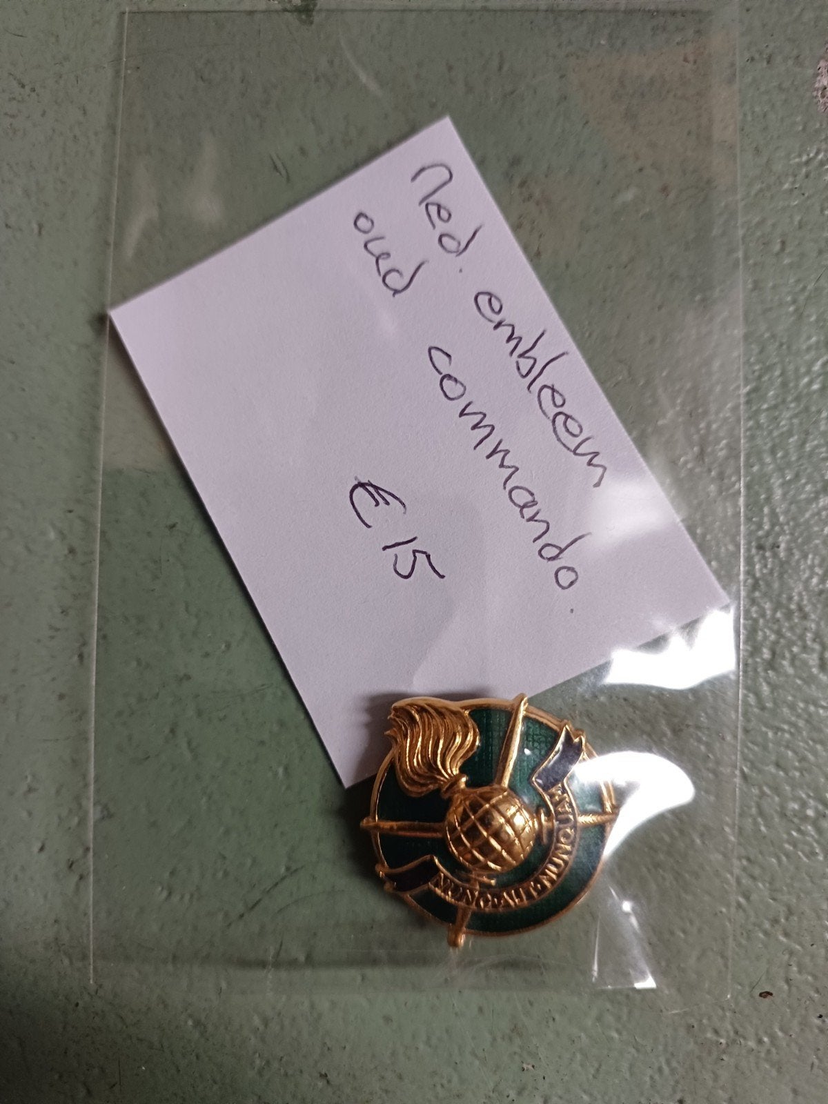 Embleem oud commando, Ophalen of Verzenden, Landmacht, Nederland, Embleem of Badge