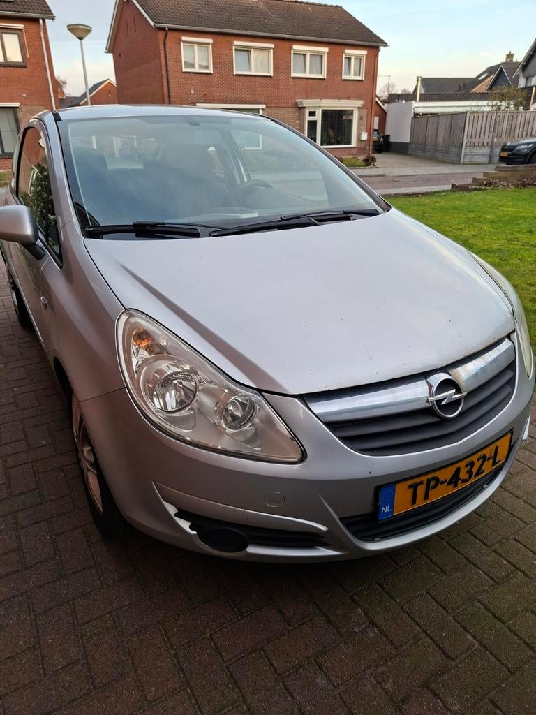 Opel Corsa Enjoy 1.4 bj 2007 ~221.500km, Auto's, Stof, Zwart, Handgeschakeld, Particulier