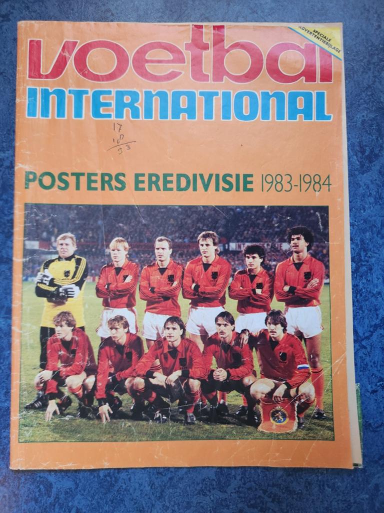 VI Eredivisie Posters 1983-1984: Cruijff, Gullit, Van Basten, Ophalen of Verzenden, Gebruikt, Ajax, Poster, Plaatje of Sticker