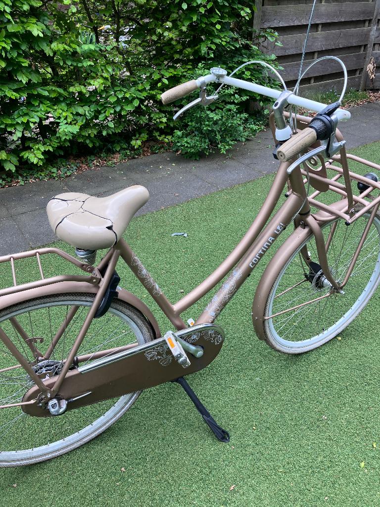 Cortina meisjesfiets 28 inch, Fietsen en Brommers, Gebruikt, Versnellingen, Cortina, Schijfrem