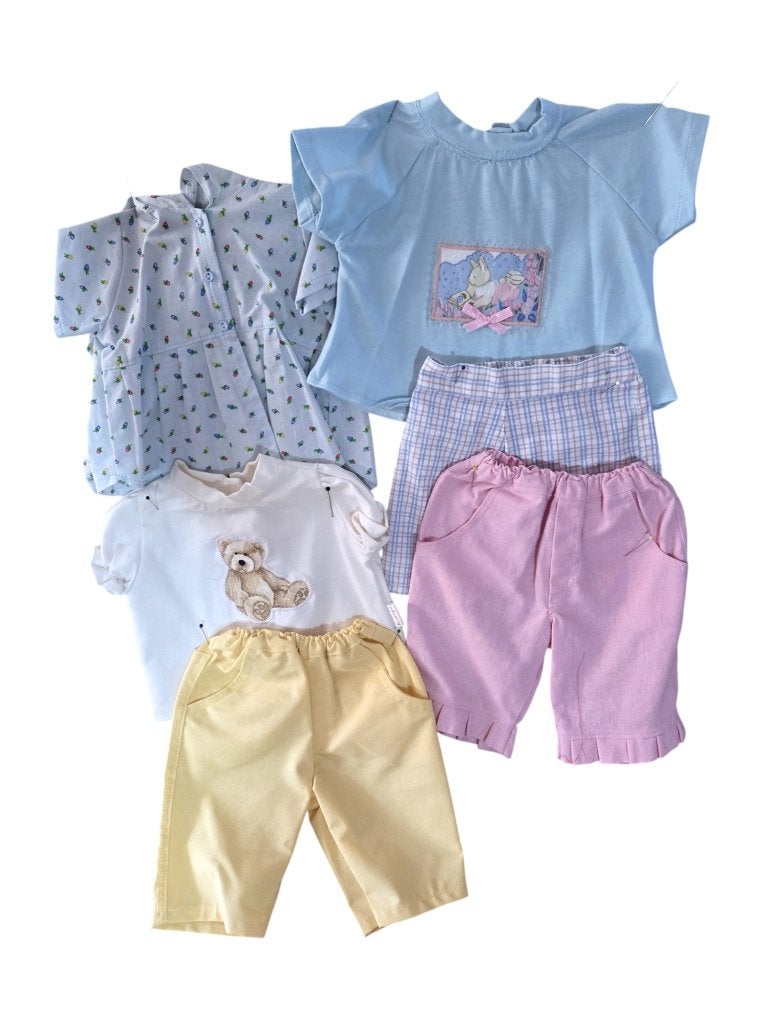 6 poppenkleertjes voor pop plm. 46 cm (lengte) nieuw!, Ophalen of Verzenden, Nieuw, Babypop