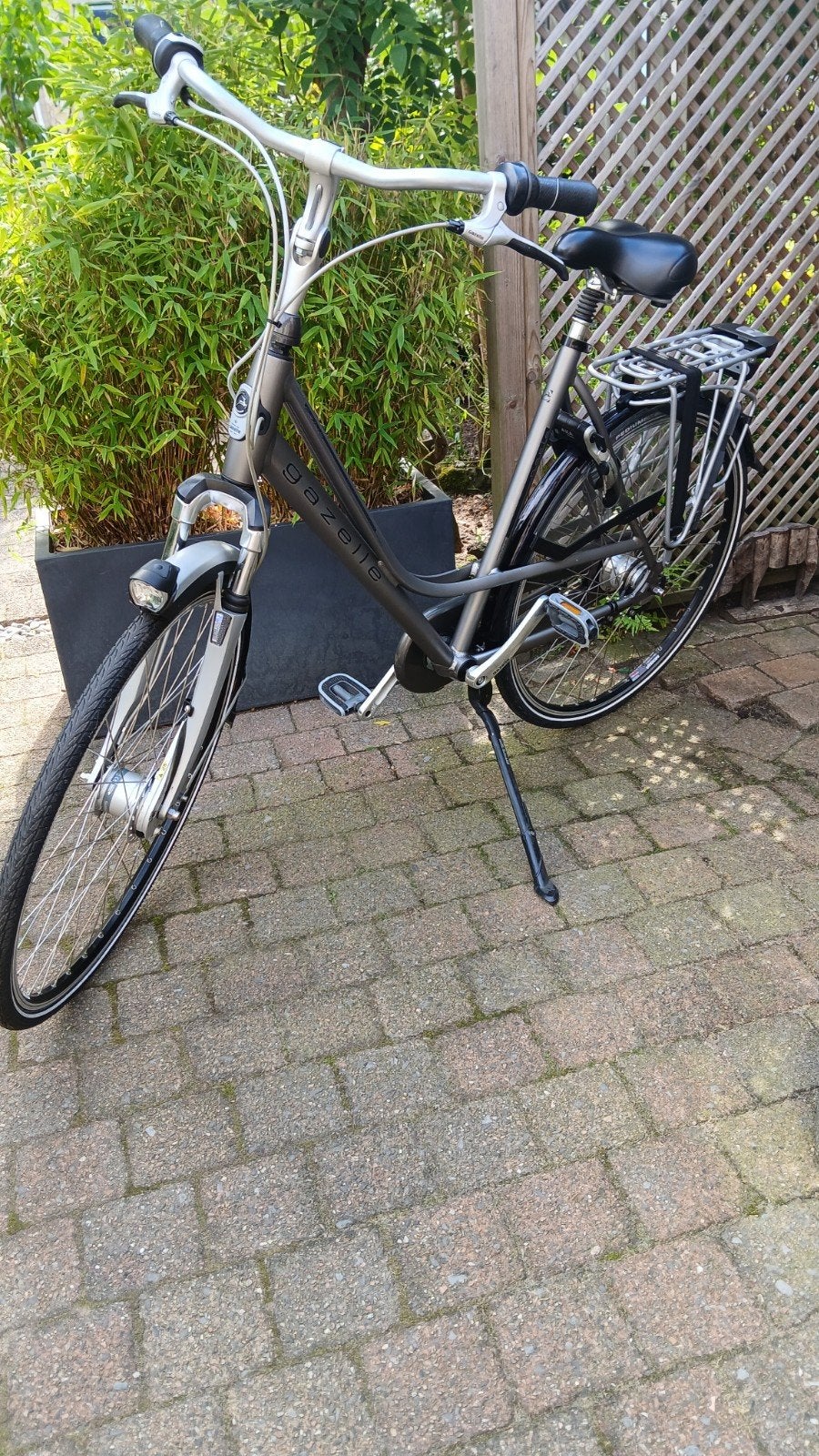 GAZELLE Fiets Paris Plus, zilvergrijs frame., Fietsen en Brommers, Fietsen | Dames | Omafietsen, Ophalen, Versnellingen, 56 cm of meer