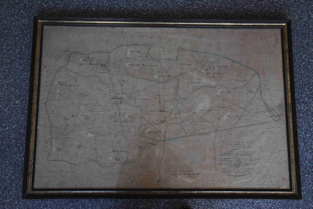 Twee antieke landkaarten van Hengelo (1825) en Achterhoek, Landkaart, 1800 tot 2000, Nederland, Ophalen