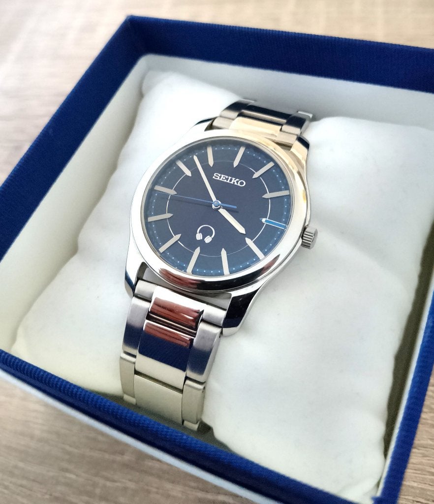 Seiko Quintessential Quintuplets Miku limited edition, Ophalen, Gebruikt, Staal, Polshorloge