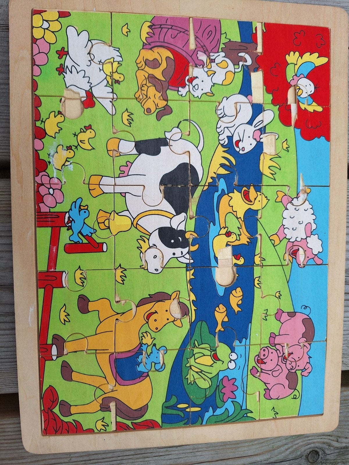 houten puzzel, Kinderen en Baby's, Speelgoed | Houten speelgoed, Ophalen of Verzenden