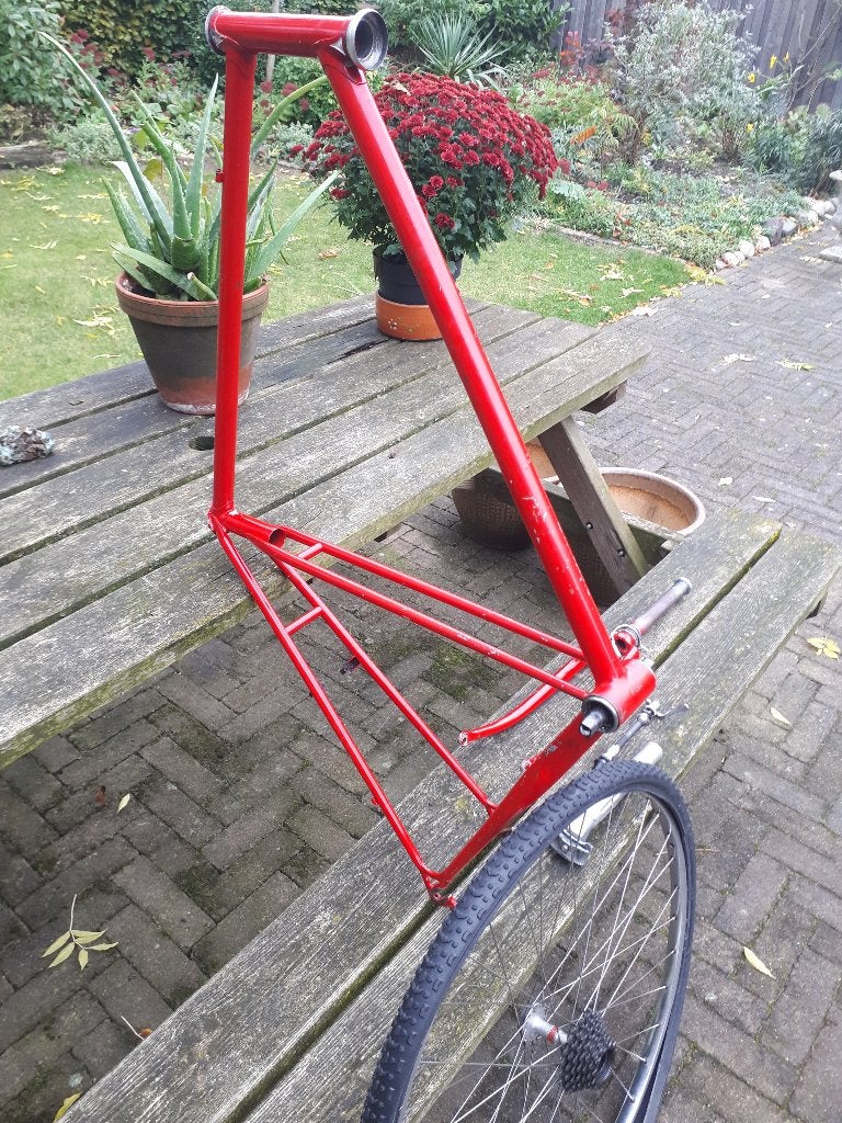 Frame voorvork Empella Turbo old school cyclocross gebruikt, Fietsen en Brommers, Ophalen, Gebruikt, Staal, Gravelbike