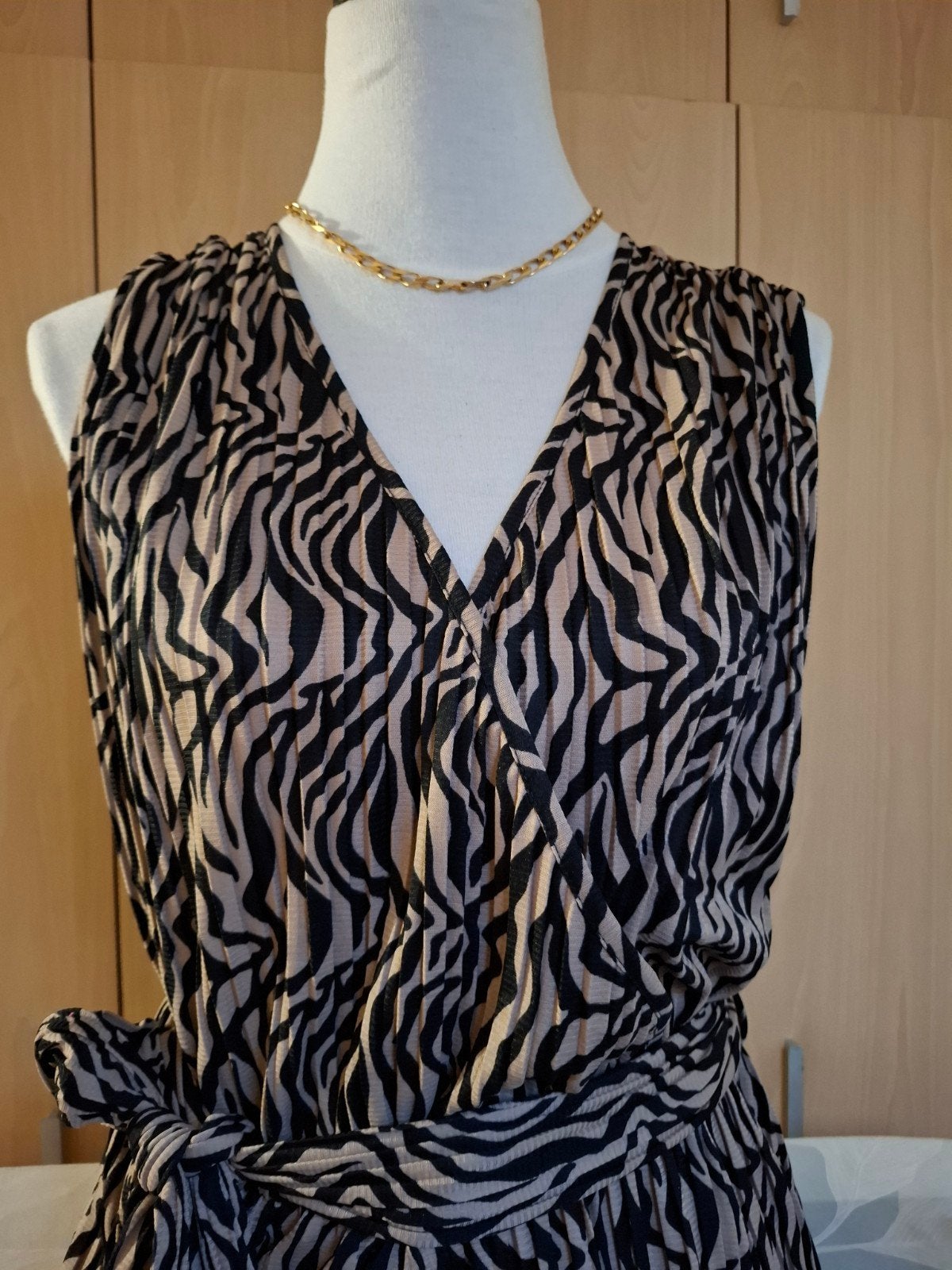 Stijlvolle Zebraprint Jumpsuit met Wijde Pijpen, Kleding | Dames, Jumpsuits, Overige kleuren, Carsafarilife, Maat 46/48 (XL) of groter
