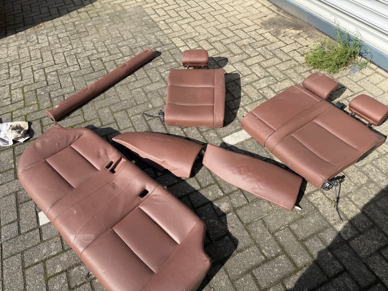 Lederen achterbank BMW f11 5serie  bruin, Auto-onderdelen, Ophalen, Gebruikt, BMW