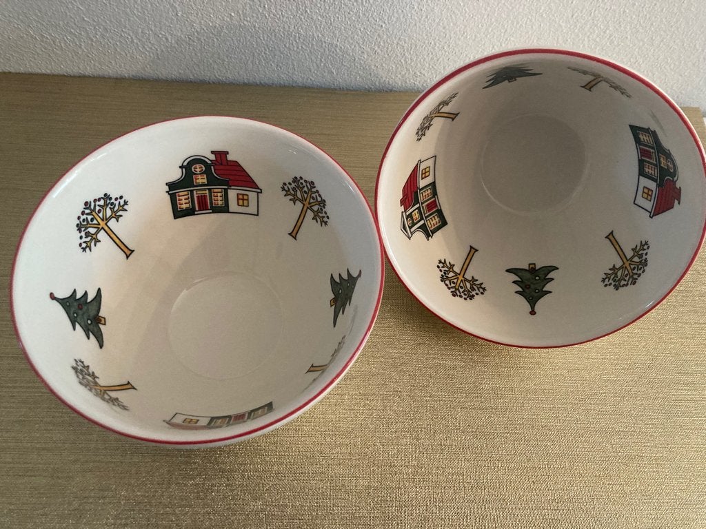 ⭐️ Wedgwood Windsor Christmas kerstservies kom op voet, Nieuw, Ophalen of Verzenden, Kom(men), Wedgwood