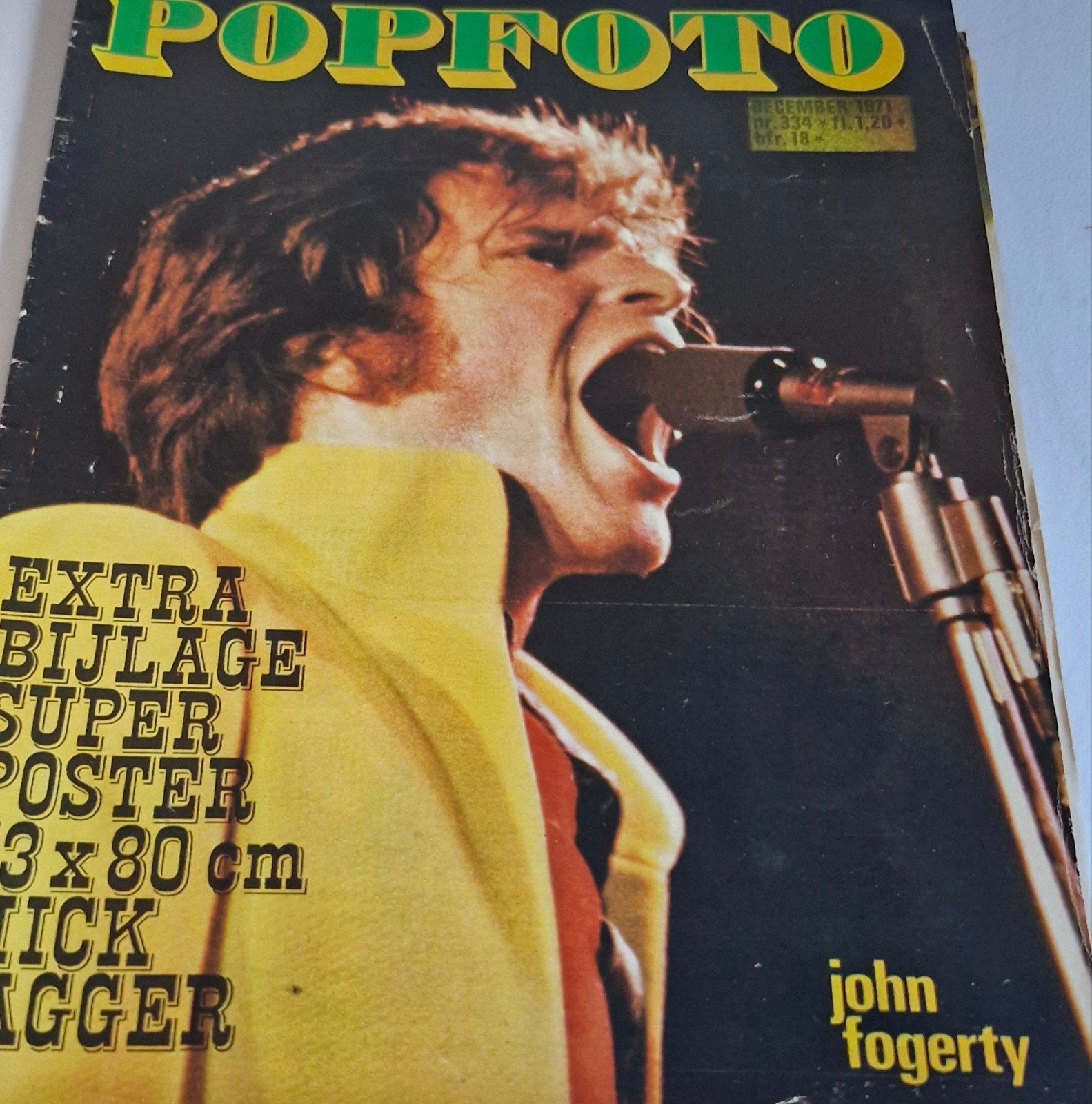 Popfoto  1971 - Mick Jagger - j fogerty- the sweet- j lennon, Ophalen of Verzenden, Gelezen, Muziek, Film of Tv