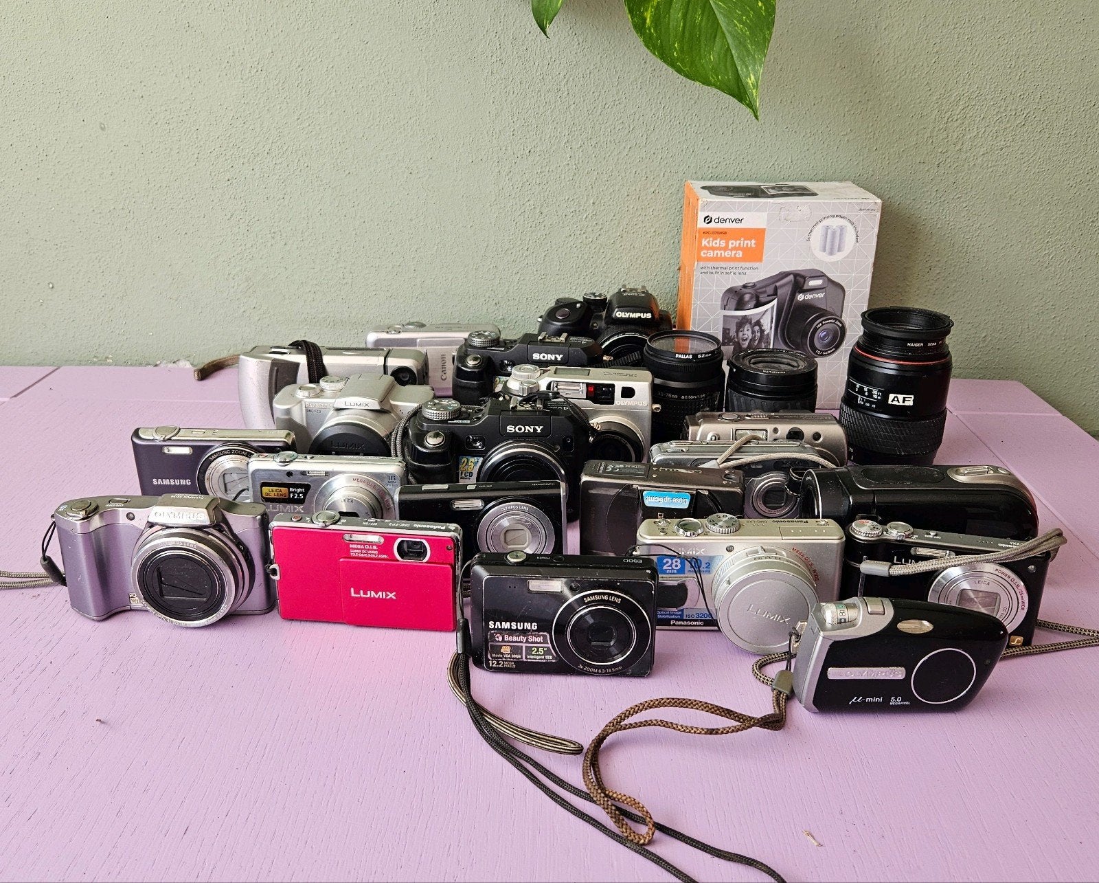 Partij Cameras Sony Panasonic Samsung Olympus Konica Canon, ., Compact, Ophalen of Verzenden, .