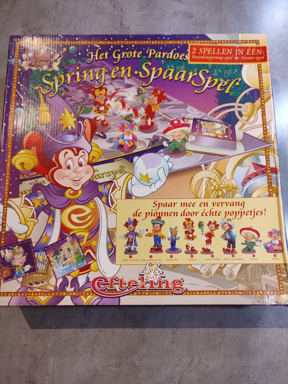 Compleet efteling pardoes spring en spaarspel, Ophalen of Verzenden, Gebruikt