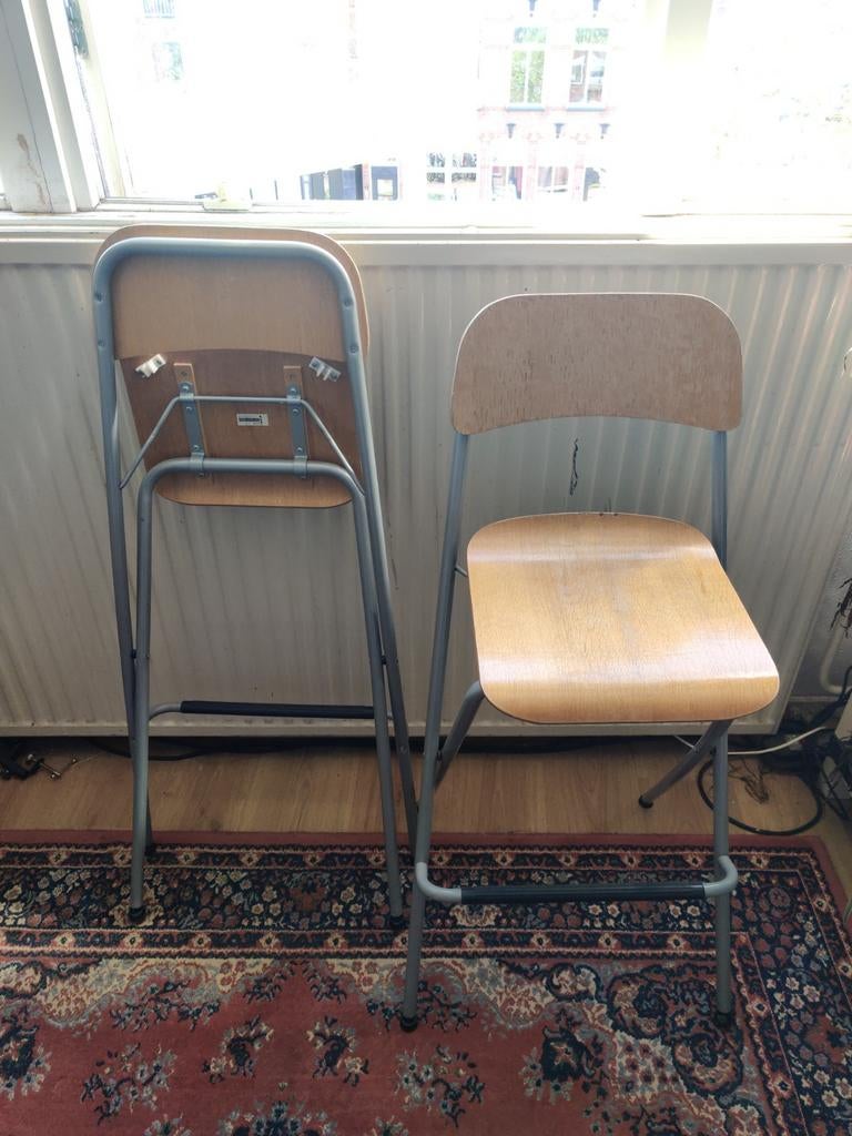 IKEA opvouwbare stoelen / krukken - 2 stuks, Ophalen, Gebruikt, Twee, Overige kleuren