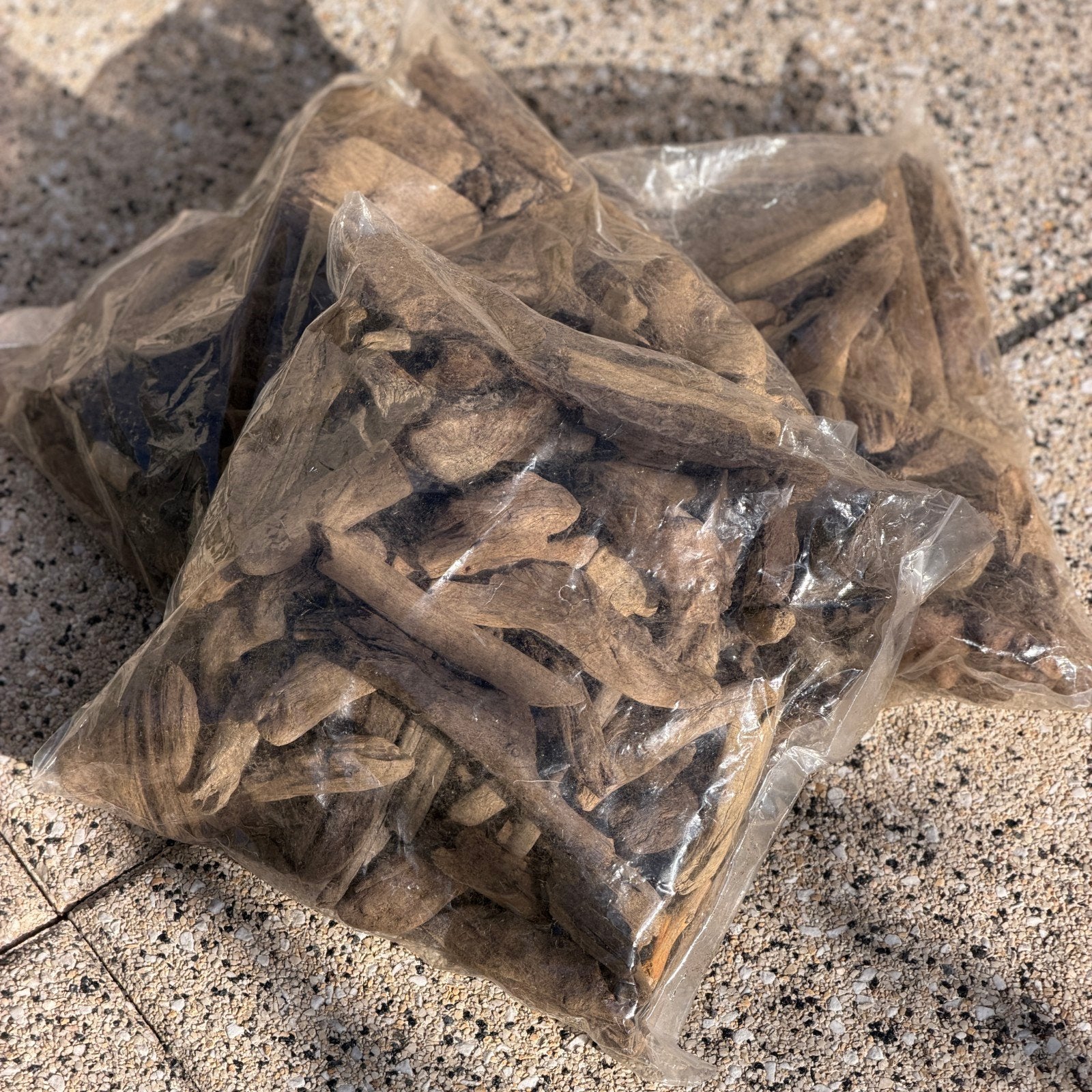 3 kg drijfhout zakken, Ophalen of Verzenden, Gebruikt