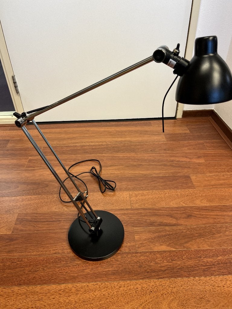 IKEA bureaulamp Antifoni (zwart), Ophalen, Zo goed als nieuw, G4, Minder dan 100 cm
