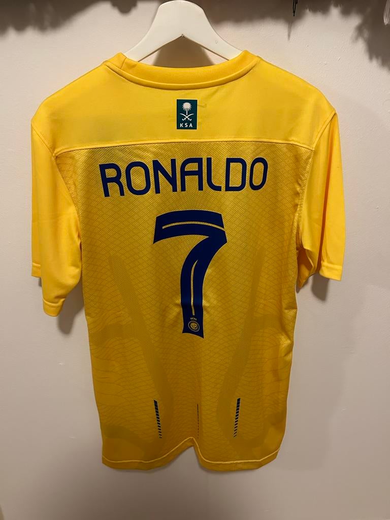 Ronaldo Al Nassr Thuisshirt - Geel, Kleding | Heren, Ophalen of Verzenden, Zo goed als nieuw, Maat 48/50 (M), Geel