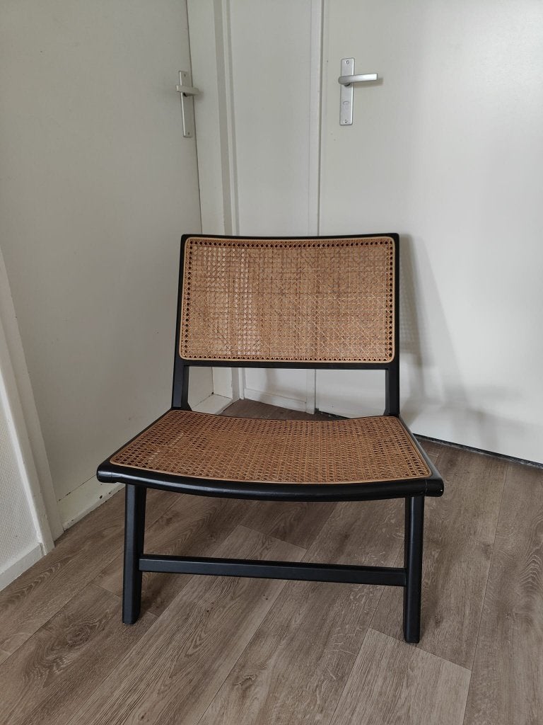 Fauteuil rotan, Ophalen, Zo goed als nieuw, 50 tot 75 cm, Hout